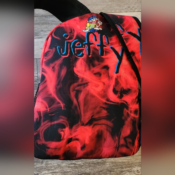 Woodyotime Sml Jeffy Fashionable Unisex Backpack-Red - Picture 9 of 10